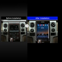 Sistema Multimedia para Automóvil Android con Pantalla Vertical Estilo Tesla, Navegación GPS, Reproductor de DVD para Automóvil, para Ford F150 2009-2013, Carplay