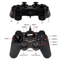 Manette de jeu filaire USB PC850 en gros avec poignée vibrante Joystick pour PC et accessoires de console pour jouer à des jeux