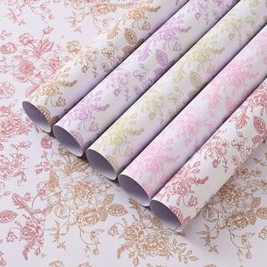 Retro Carnation Flower Waterproof Wrapping <b>Paper</b> Printing Flower <b>Pattern</b> <b>Paper</b> Floral Gift Wrapping <b>Paper</b> Valentines Day - Product Image 2