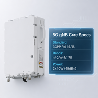 Estación Base para Exteriores 5G NR GNodeB de Grado Operador, 2x40W, Sub-6GHz N41 N78 100MHz, Solución Inalámbrica GNB Integrada para 1200 Usuarios