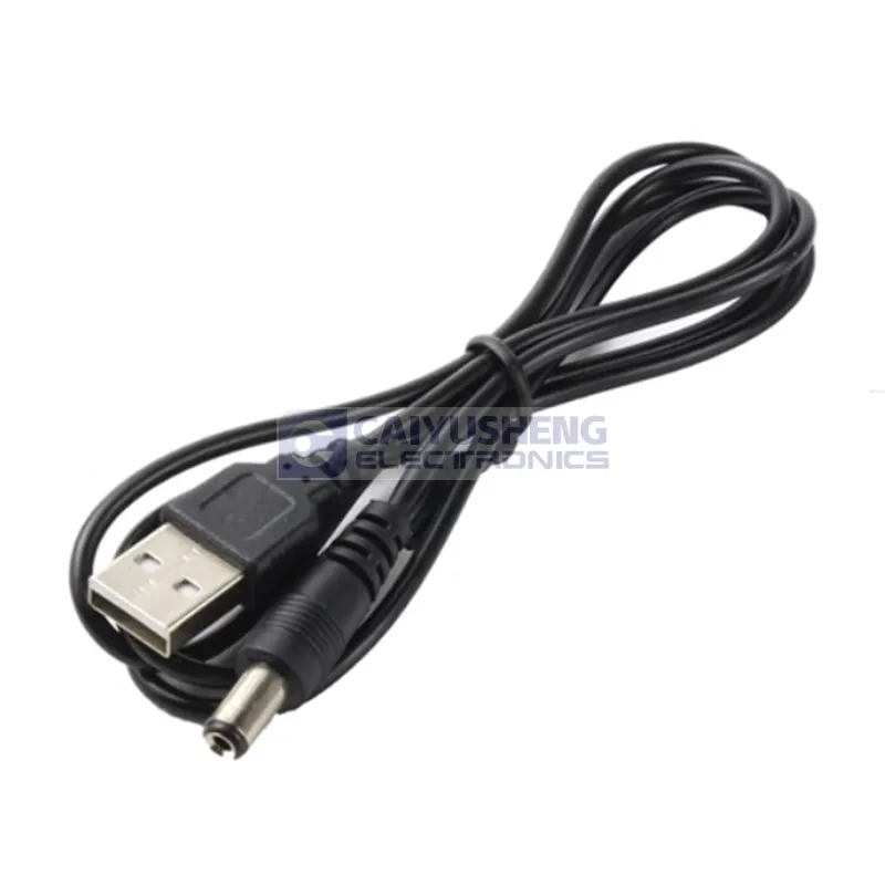 USB to DC5.5*2.1mm DC005 pure copper core wire fan router microcontroller system power cord