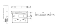 SENSOR AKUSENSE PG1 Amplifier serat optik layar Digital ganda