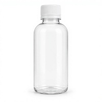 Flacon vide en PET transparent à large ouverture pour sirop liquide oral, avec bouchon à vis, emballage pharmaceutique, flacon en plastique pour médicaments