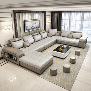 Grand ensemble de canapés modernes pour salon, meubles confortables, <span class=keywords><strong>canapé</strong></span> sectionnel en <span class=keywords><strong>tissu</strong></span> en forme de U - Product Image 6