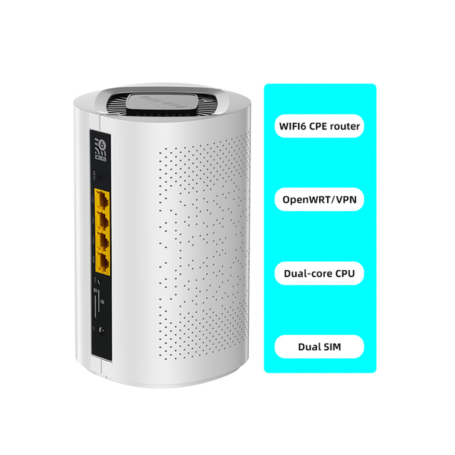 New 5G Modem Industrial WiFi New Arrival Gigabit Dual Band Wifi 6 3LANs RJ45 Port AX3000Mbps 5G With SIM Slot Wireless Router