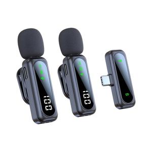 Kit de micrófono Lavalier tipo C inalámbrico antirruido profesional recargable Rango de 30m para <span class=keywords><strong>TikTok</strong></span> YouTube-Fabricante de China - Product Image 3