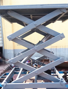 Mesa elevadora eléctrica hidráulica de 2000kg, elevador de tijera hidráulico estacionario para muelle de envío, contenedor pesado, transferencia de mercancías - Product Image 2