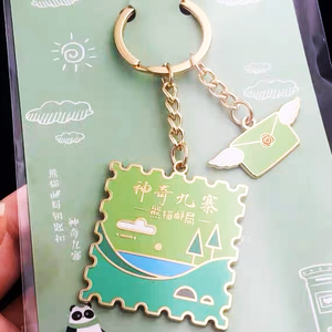 High Quality <b>Custom</b> Hard Enamel Metal <b>Keychain</b> Wholesale Featuring Fashion and Cartoon Styles with Your Logo - Product Image 2