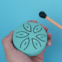 Mini Ethereal Steel Tongue Drum 3-Inch 6-Tone Percussion Instrument Portable Small Drum for Kids New Export Children's Drum