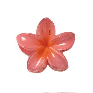 <span class=keywords><strong>Pince</strong></span> à <span class=keywords><strong>cheveux</strong></span> 6 cm en plastique violet et or, motif <span class=keywords><strong>fleur</strong></span> de frangipanier hawaïenne, style requin, accessoire transfrontalier, <span class=keywords><strong>pince</strong></span> à <span class=keywords><strong>cheveux</strong></span> mignonne - Product Image 6