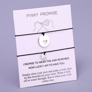 Bracelets à breloques Cœur et Étoiles Promesse de la Vie Rose pour Mère, Fille, Petite-fille, <span class=keywords><strong>Tante</strong></span>, Sœur, Demoiselle d'honneur - Product Image 4