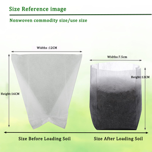 Bolsas de plántulas de plantas de vivero biodegradables transpirables 100% respetuosas con el medio ambiente al por mayor baratas bolsa de cultivo para uso agrícola de jardín - Product Image 4