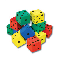 Ensemble de dés en mousse EVA colorés et doux, jeux de dés éducatifs pour enfants