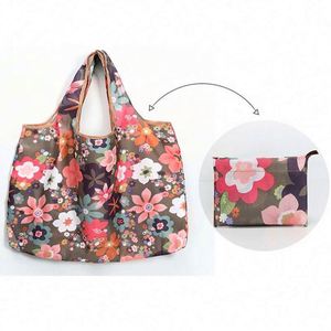 Sac de courses pliable en polyester lavable, écologique, mignon, à motif de dessin animé - Product Image 6