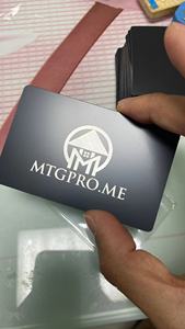 Carte de visite en métal NFC avec demi étiquette en PVC 51*38mm miroir noir mat or/<span class=keywords><strong>argent</strong></span> Tap Go <span class=keywords><strong>puce</strong></span> NFC étanche fréquence 13.56MHz - Product Image 5