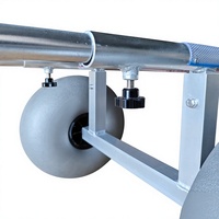 Remorque de plage en aluminium pour bateau à moteur avec structure de plateforme tout-terrain à quatre roues pour sable, outils OEM