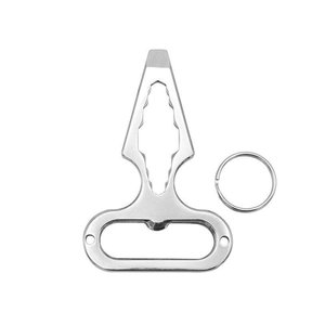 Outil multifonction en acier inoxydable avec pointes de défense personnelle, clé à molette, équipement de survie pour le camping en plein air, EDC - Product Image 1