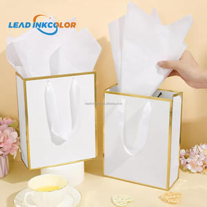 Customized Boutique Shopping Paper Bags With Silk Handle for Food Clothing Shoes Packaging Includes <strong>Ribbon</strong> &amp; Carton Custom Logo - Product Image 4