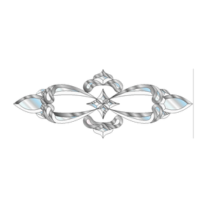 Klaster Kaca Berdesain Bintang dengan Bevel yang Indah, Klaster Bevel yang Eksklusif, Bevel Kaca Patri dengan Garis Lurus, Potongan Kaca dengan Garis Lurus - Product Image 6