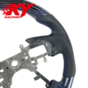 Volant sport personnalisé en fibre de carbone avec affichage LED du régime moteur pour Honda Civic Fit SPIRIOR, Accord CRZ Type-R INSIGHT S2000 - Product Image 2