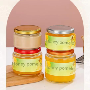 Frascos de vidrio transparente personalizados de 350ml con tapas TW negras, mantequilla de maní vacíos para contenedores de almacenamiento, salsa de tomate y chile picante - Product Image 1