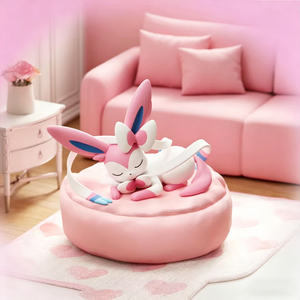 Hot Sale Pokemoned Eevee <span class=keywords><strong>Friends</strong></span> Sleeping Series Anime Blind Box per Ornamenti Auto e Decorazioni Casa - Product Image 4