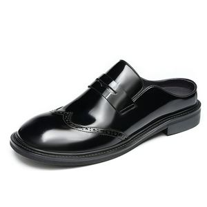 Chaussures habillées pour hommes de haute qualité, en cuir véritable, style italien luxueux, à bout pointu, avec lacets, nouvelle mode. - Product Image 2