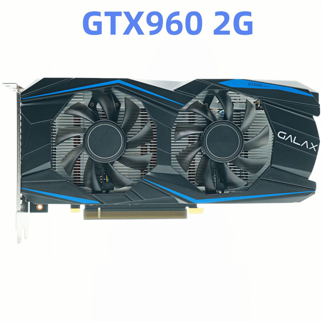 New GTX 960 2GB Fan-Cooled Discrete Graphics Card for Desktop PC 4K High-Definition for Demanding Games