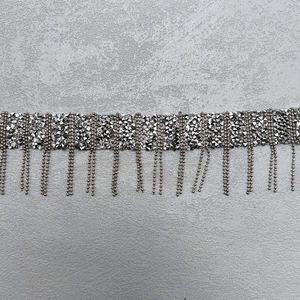 5cm elegante oro bordado Romy encaje diseños ecológicos a granel ropa manualidades decoración para prendas zapatos Floral - Product Image 2