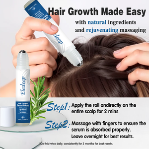 Kit de Rouleaux de Massage Triple à l'Essence Naturelle pour la Repousse des Cheveux et l'Activation des Follicules Capillaires, pour Tous Types de Cheveux - Product Image 6