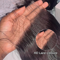 Penjualan terlaris 4x4 5x5 6x6 13x4 13x6 Swiss HD renda Frontal penutupan transparan ekstensi rambut kualitas tinggi penutupan rambut