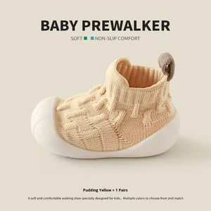 Scarpe <span class=keywords><strong>Primi</strong></span> <span class=keywords><strong>Passi</strong></span> Unisex in Maglia Traspirante per Neonati, Suola Morbida Antiscivolo per Tutte le Stagioni, Polsino Elastico con Linguetta di Trazione, Personalizzabili all'Ingrosso - Product Image 6