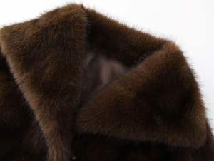 Manteau <span class=keywords><strong>trench</strong></span> en fourrure réversible de haute qualité pour femmes, pour l'hiver, avec rembourrage en coton et fourrure de lapin, tissu tissé et longueur courte - Product Image 4