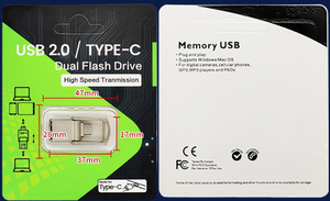 <span class=keywords><strong>Mini</strong></span> Unidad USB de 512 GB Tipo-C, Metálica de Alta Calidad 2.0 3.0, Unidad Flash USB OTG de 16 GB, Memoria USB Tipo-C de 32 GB, 64 GB con Llavero, 1 TB - Product Image 3