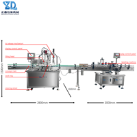 Machine de remplissage, de bouchage et d'étiquetage entièrement automatique à servo-linéaire pour jus de pastèque en mini-bouteilles, équipement d'emballage intégré