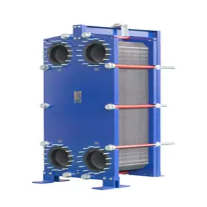 Brazed plate heat exchanger for waste heat district heating in thermal power plants