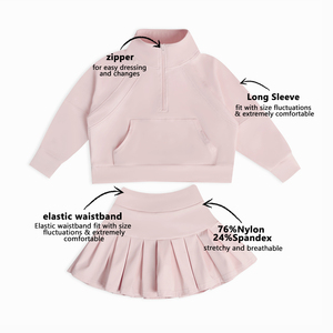 Conjunto de Ropa para Niñas de Buena Calidad, Ropa de Bebé Transpirable, Ropa Deportiva de Manga Larga para Niñas, Ropa de Yoga para Gimnasio - Product Image 2