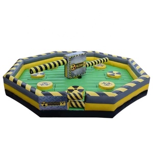 Khổng lồ ngoài trời Inflatable meltdown thách thức Trò chơi nhóm ngoài trời tương tác lớn Baller WIPEOUT Inflatable meltdown trò chơi để bán - Product Image 4