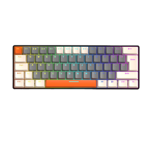 T60 Gaming Mechanical <b>Keyboard</b> 62 Keys RGB Backlit <b>USB</b> Wired ABS+PC Material Multimedia Ergonomic Design for PC Portable Gaming - Product Image 1