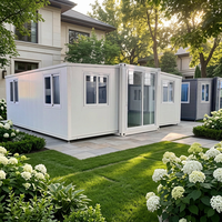 Maison conteneur en acier extensible haut de gamme, moderne, préfabriquée, étanche, avec conception d'espace intelligent