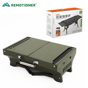 Barbacoa portátil plegable, parrilla de carbón, estufa de acampada al aire libre, mesa de barbacoa coreana, venta al por mayor - Product Image 1