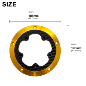 Coperchio Derby Visibile in Alluminio CNC con Fibra di Carbonio per <span class=keywords><strong>Harley</strong></span>-<span class=keywords><strong>Davidson</strong></span> Touring dal 2016 in poi - Product Image 4