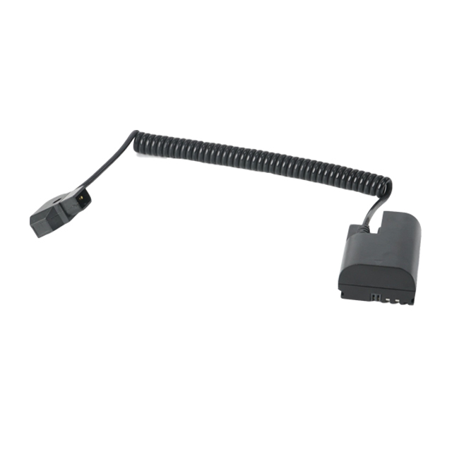 Lp-e6 Rechargeable Dummy Battery D Tap Connector Coiled Cable for Canon R5 R5C R6 5DII III 5DIV 5D4 6D 6DII 60D 70D 80D Camera.