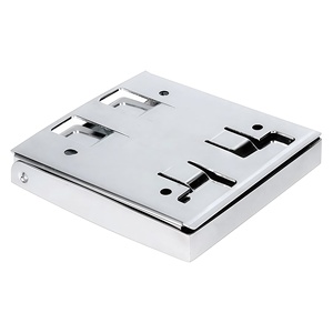 Nuovo Portabicchieri Pieghevole in Acciaio Inox 316 di Grado Marino, Lucidato a Specchio, per Accessori Interni di Cabine Nautiche - Product Image 6