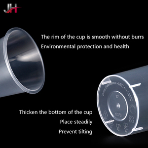 Vasos Desechables de PP de Grado Alimenticio de Gran Capacidad con Impresión Personalizada, Calibre de 90 mm, 1000 ml, Transparentes y con Acabado Arenado, con Tapa - Product Image 5