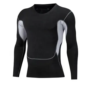 Fitness Clothing Sports Suit Men's Quick Drying Tight Training Suit Men's Running Basketball Equipment Four Seasons Gym