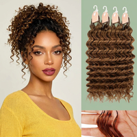 Extensions de tresses réutilisables en cheveux vierges, faciles à poser, 55g, bouclées, Miracleburmese Feathers, tissage simple au crochet, cheveux humains – Meilleures ventes
