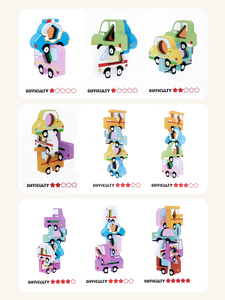 Montessori Wooden Animal Stacking Balance Blocks for 2-7 Year Olds - Product Image 5