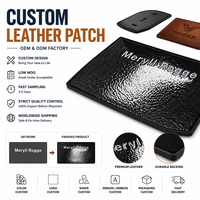Étiquette en cuir PU 3D gaufrée personnalisée avec logo de marque pour jeans, vestes, chapeaux, sacs à dos, décoration de vêtements, patch en cuir en gros
