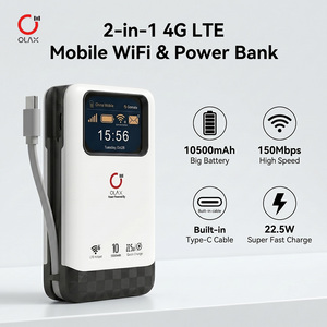 New OLAX Portable Wifi MIFIS 10500mAh 150Mbps 4G LTE Cat4 EU Bands LCD Screen Power Bank WiFi Sim <b>Router</b> Modam Factory Price 105 - Product Image 1